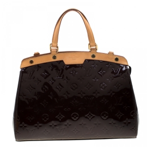 مملوكة مسبقًا Louis Vuitton Amarante Monogram Vernis Brea MM Bag