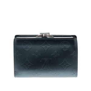 Louis Vuitton Blue Monogram Vernis Leather French Purse
