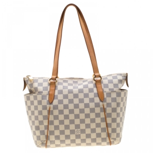 مملوكة مسبقًا حقيبة لوي فيتون توتالي جلد وكانفاس آزور دامييه PM