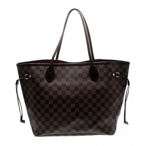 Louis Vuitton Damier Ebene Canvas Neverfull MM Bag