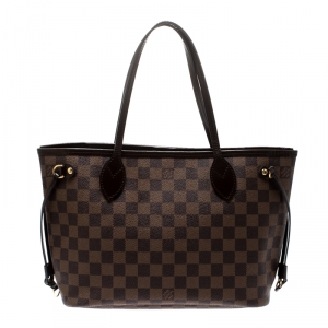 Louis Vuitton Damier Ebene Canvas Neverfull PM Bag