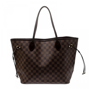 Louis Vuitton Damier Ebene Canvas Neverfull MM Bag