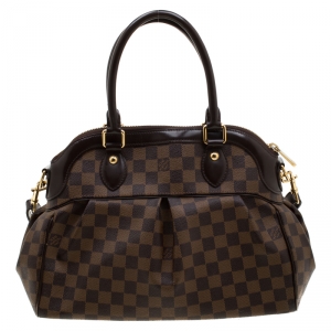 Pre Owned Louis Vuitton Damier Ebene Canvas Trevi PM Bag