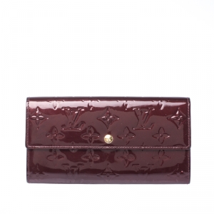 Louis Vuitton Rouge Fauviste Monogram Vernis Sarah Continental Wallet