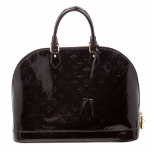 مملوكة مسبقًا Louis Vuitton Amarante Monogram Vernis Alma GM Bag
