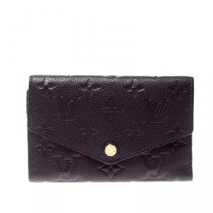 مملوكة مسبقًا Louis Vuitton Grenat Empreinte Leather Curieuse Wallet