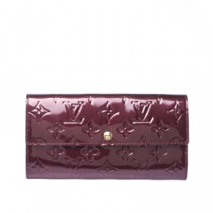 Louis Vuitton Rouge Fauviste Monogram Vernis Sarah Continental Wallet