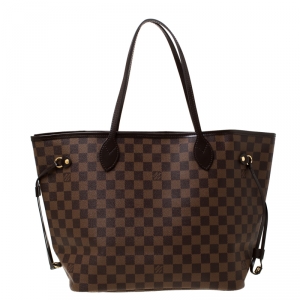 Louis Vuitton Damier Ebene Canvas Neverfull MM Bag