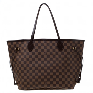 Louis Vuitton Damier Ebene Canvas Neverfull MM Bag