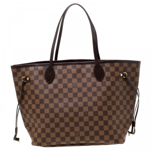 Louis Vuitton Damier Ebene Canvas Neverfull MM Bag