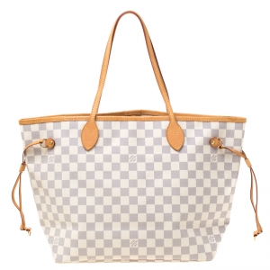 Louis Vuitton Damier Azur Canvas Neverfull MM Bag