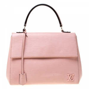 Pre Owned Louis Vuitton Rose Ballerine Epi Leather Cluny MM Bag