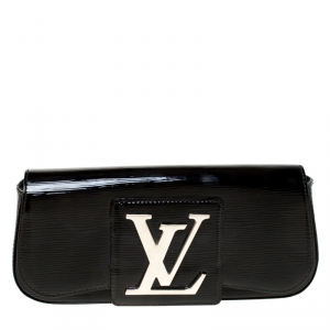 Pre Owned حقيبة كلتش لوي فيتون سوب جلد أيبي أليكتريك سوداء