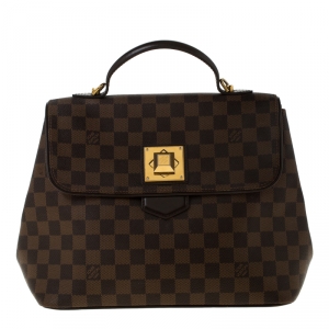 Pre Owned Louis Vuitton Damier Ebene Canvas Bergamo MM Bag