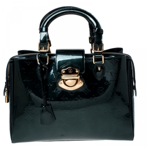 مملوكة مسبقًا Louis Vuitton Blue Nuit Monogram Vernis Melrose Avenue Bag