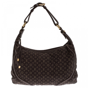 Pre Owned Louis Vuitton Fusain Monogram Mini Lin Manon MM Bag