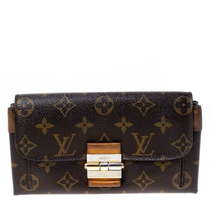 Louis Vuitton Havane Monogram Canvas Elysee Continental Wallet