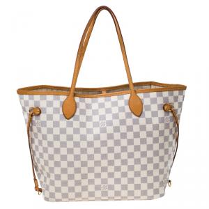 Louis Vuitton Damier Azur Canvas Neverfull MM Bag
