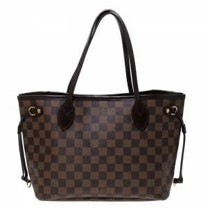 Louis Vuitton Damier Ebene Canvas Neverfull PM Bag