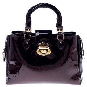 مملوكة مسبقًا Louis Vuitton Amarante Monogram Vernis Melrose Avenue Bag