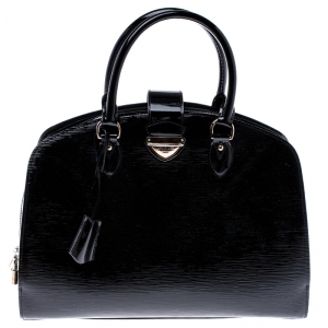 مملوكة مسبقًا Louis Vuitton Black Electric Epi Leather Pont Neuf GM Bag