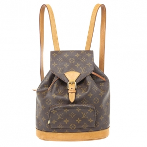 Pre Owned Louis Vuitton Monogram Montsouris MM Backpack