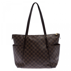 Pre Owned Louis Vuitton Damier Ebene Canvas Totally MM 