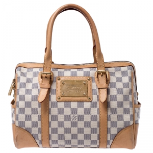 Pre Owned Louis Vuitton Damier Azur Canvas Berkeley Bag
