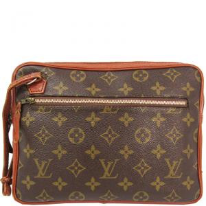 Pre Owned Louis Vuitton Monogram Canvas Clutch Bag