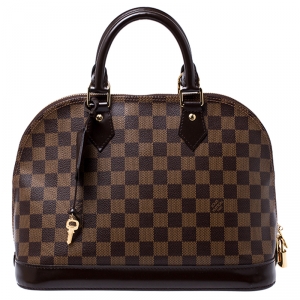 Pre Owned حقيبة لوي فيتون ألما كانفاس دامييه أيبين PM