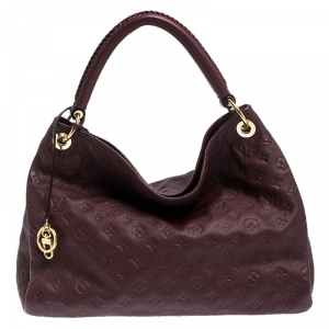 Pre Owned Louis Vuitton Aurore Monogram Empreinte Leather Artsy MM Bag