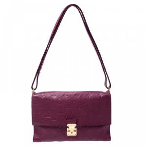 Pre Owned Louis Vuitton Aurore Monogram Empreinte Leather Fascinante Shoulder Bag