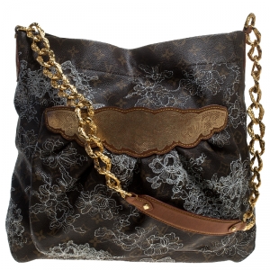 Pre Owned Louis Vuitton Monogram Canvas Limited Edition Dentelle Fersen GM Bag