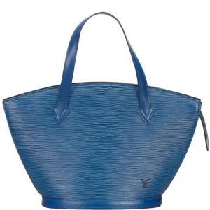 مملوكة مسبقًا حقيبة لوي فيتون سان جاك جلد أزرق توليدو إيبي بحمالة طويلة PM 