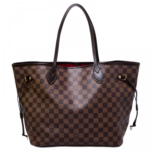 Louis Vuitton Damier Ebene Canvas Neverfull MM Bag