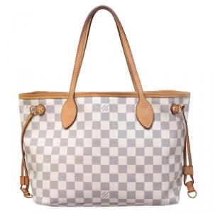 Louis Vuitton Damier Azur Canvas Neverfull PM Bag