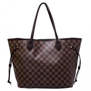 Louis Vuitton Damier Ebene Canvas Neverfull MM Bag