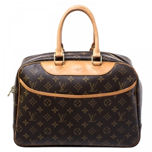 Pre Owned Louis Vuitton Monogram Canvas Deauville Bag