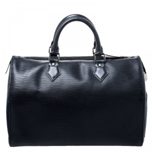Louis Vuitton Black Epi Leather Speedy 30 Bag