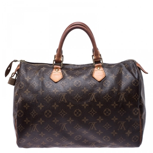 Louis Vuitton Monogram Canvas Speedy 35 Bag