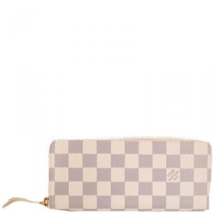 مملوكة مسبقًا Louis Vuitton Damier Azur Canvas Zippy Compact Wallet