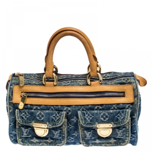 مملوكة مسبقًا Louis Vuitton Blue Monogram Denim Neo Speedy Bag