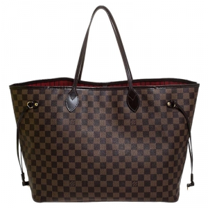 Louis Vuitton Damier Ebene Canvas Neverfull GM Bag