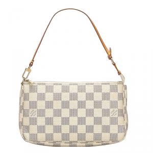 Pre Owned Louis Vuitton Damier Azur Canvas Pochette Accessoires