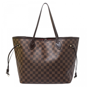 Louis Vuitton Damier Ebene Canvas Neverfull MM Bag