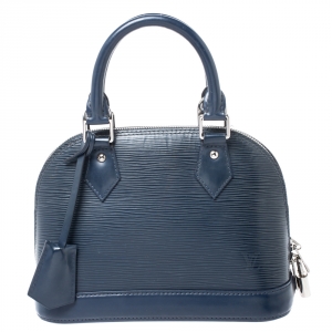 Pre Owned Louis Vuitton Saphir Epi Leather Alma BB Bag