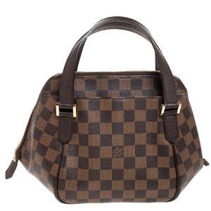 Pre Owned Louis Vuitton Damier Ebene Belem MM Bag