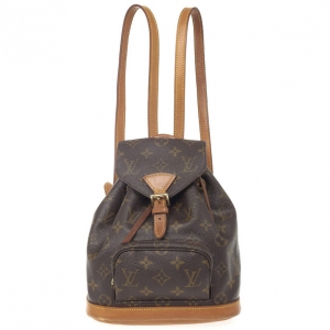 Pre Owned Louis Vuitton Monogram Montsouris PM Backpack 