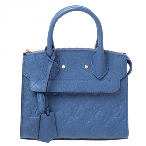 مملوكة مسبقًا حقيبة لوي فيتون بون نوف جلد امبراينت مونوغرامية زرقاء بنفسجية