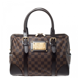 Pre Owned Louis Vuitton Damier Ebene Canvas Berkeley Bag